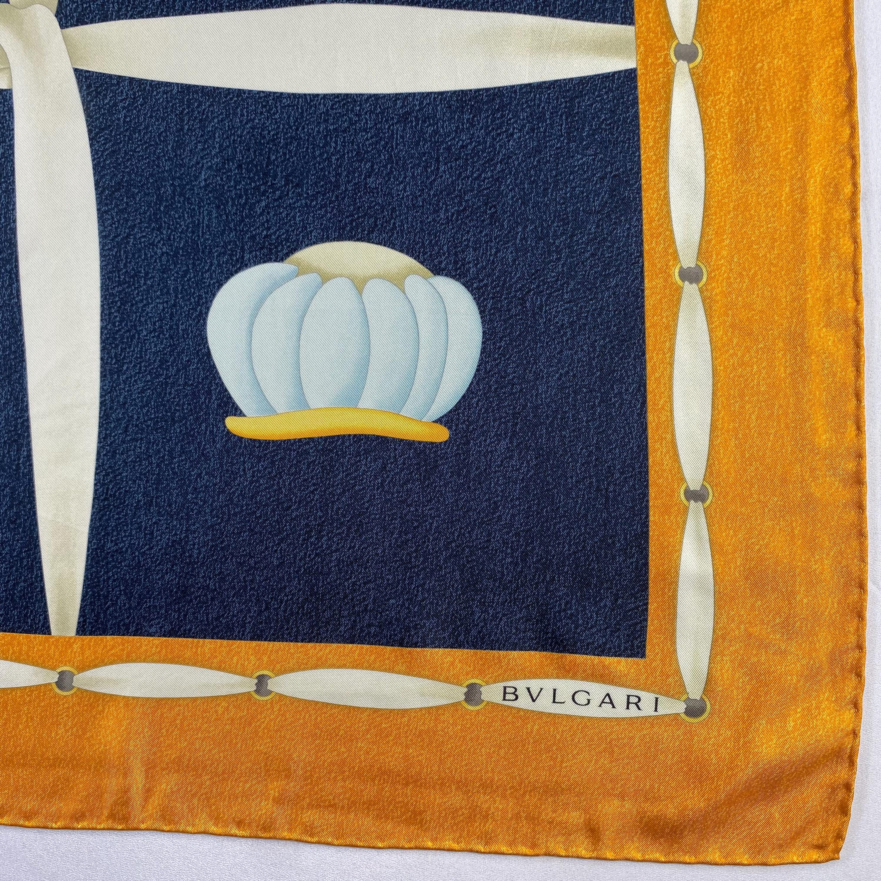 Vintage Bvlgari Silk Scarf Bvlgari Neckerchief Neckwear