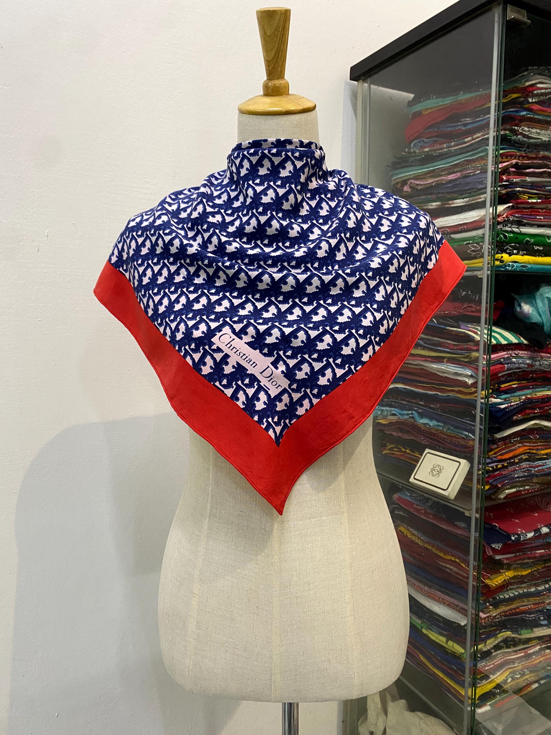 Vintage Christian Dior Silk Scarf Christian Dior Shawl Dior