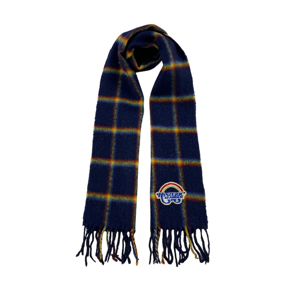 HYSTERIC GLAMOUR パンクボーダーキャップ・マフラー ブルーセット Vintage Hysteric Glamour Scarf Hysteric Glamour Wool Scarf