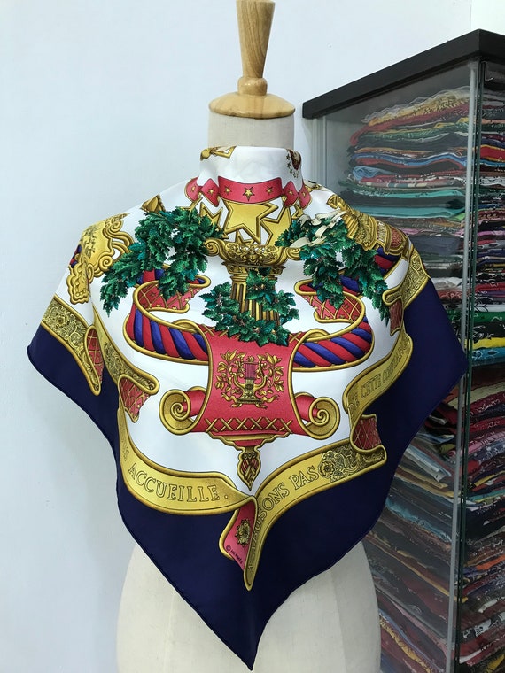 Hermes silk shawl deals