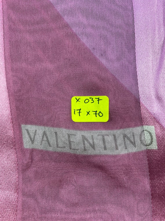 Vintage Valentino Silk Scarf Neckerchief Neckwear… - image 6