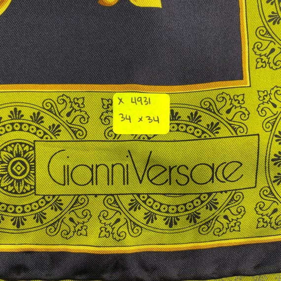 Vintage Gianni Versace Silk Scarf Gianni Versace Silk Muffler