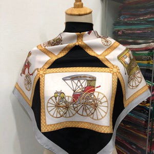 Vintage Silk Scarf, Twill Silk Scarf, Vintage Silk Muffler, Vintage Neck Scarf, Vintage Neck Accessories, Vintage Italian Silk Scarf,