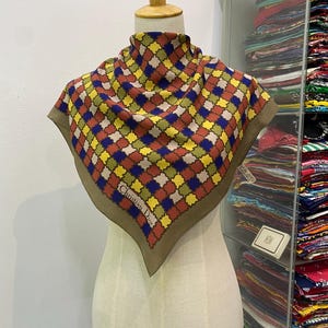 Vintage Christian Dior Silk Scarf Christian Dior Shawl Dior Silk Muffler Christian Dior Silk Head Scarf Vintage Dior Scarf Dior Neck Scarf