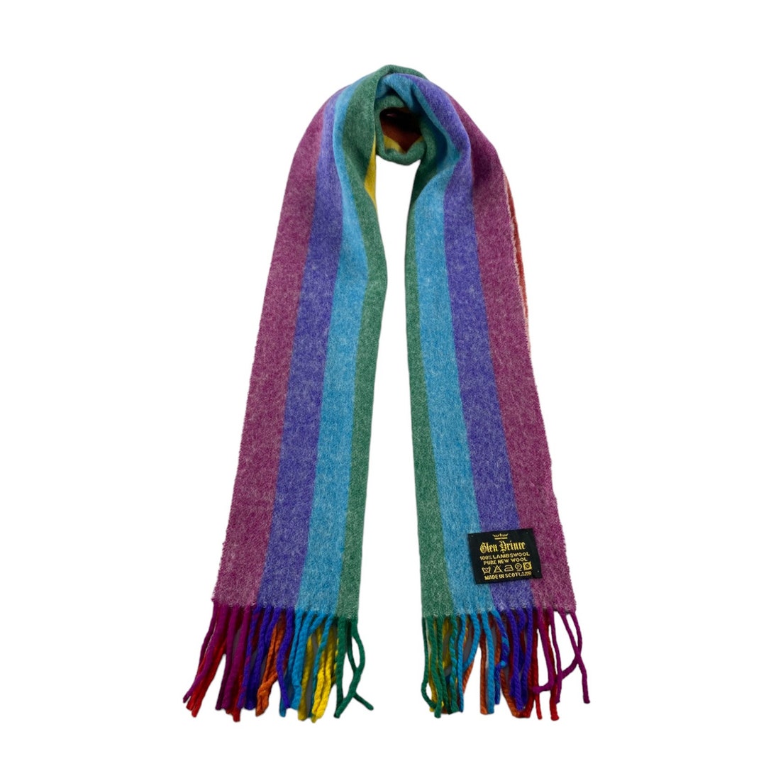 Glen Prince 100% Cashmere ストール Vintage Glen Prince Muffler Glen Prince Wool Scarf Glen Prince