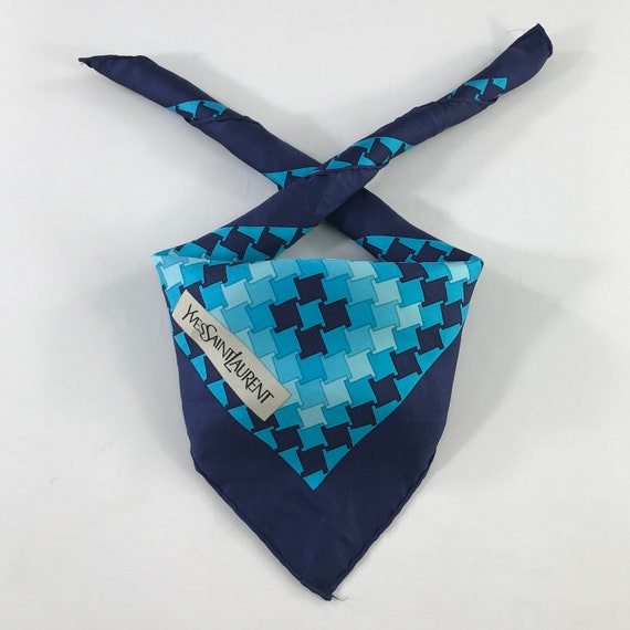 Vintage Yves Saint Laurent Handkerchief, Yves Sai… - image 1