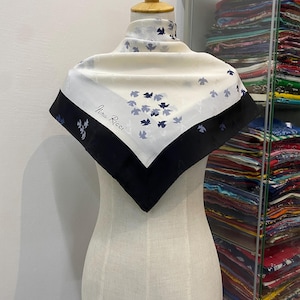 Vintage Nina Ricci Silk Scarf Nina Ricci Silk Shawl Nina Ricci Silk Muffler Vintage Nina Ricci Silk Neck Scarf Nina Ricci Foulards