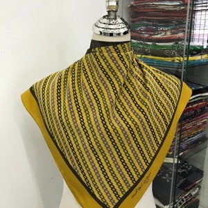 Vintage Cartier Silk Scarf, Must De Cartier Silk Scarf, Vintage Luxury Scarf, Cartier Silk Muffler, Vintage Must De Cartier Neck Scarf