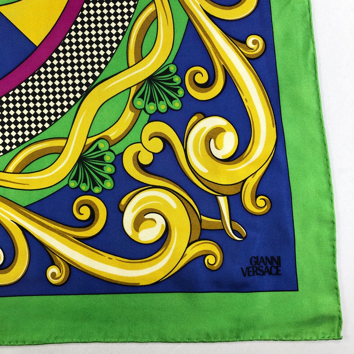 Vintage Versace Silk Scarf Gianni Versace Silk Muffler Versace Etsy