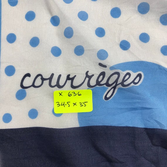 Vintage Courreges Silk Scarf Courreges Square Sca… - image 6