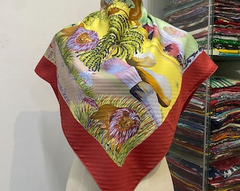 Hermes Paris Tropiques 100% Silk 35