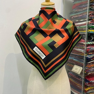 Vintage Givenchy Silk Scarf Givenchy Neck Scarf Givenchy Silk Muffler Givenchy Big Logo Givenchy Neck Warmer Givenchy Silk Shawl