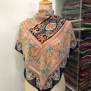 Vintage Christian Dior Silk Scarf Christian Dior Shawl Dior Silk Muffler Christian Dior Silk Head Scarf Vintage Dior Scarf Dior Neck Scarf