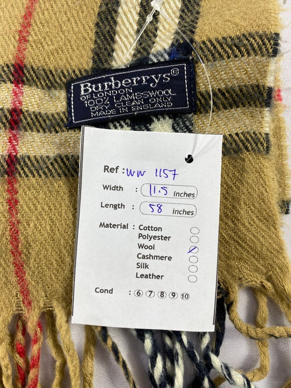 Vintage Burberry Scarf Burberry Wool Scarf Vintage Burberry Wool