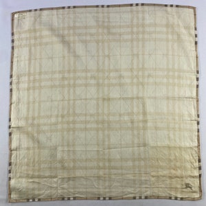 Vintage Burberry Handkerchief,  Burberry Bandana, Vintage Burberry Pocket Square, Burberry Scarf, Burberry Neck Scarf