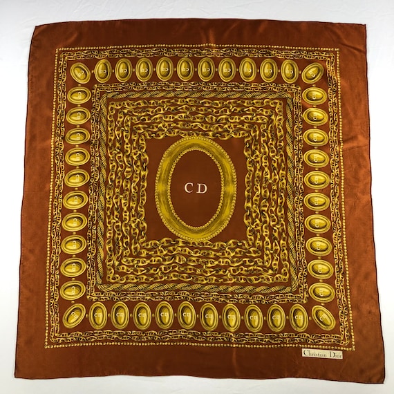 Vintage Christian Dior Silk Scarf Christian Dior Shawl Dior