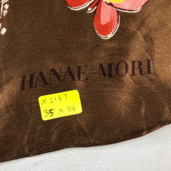 Vintage Hanae Mori Silk Scarf, Hanae Mori Silk St… - image 7