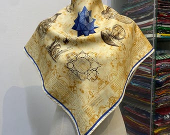 Vintage Trussardi Silk Scarf Trussardi Silk Muffler Vintage Silk