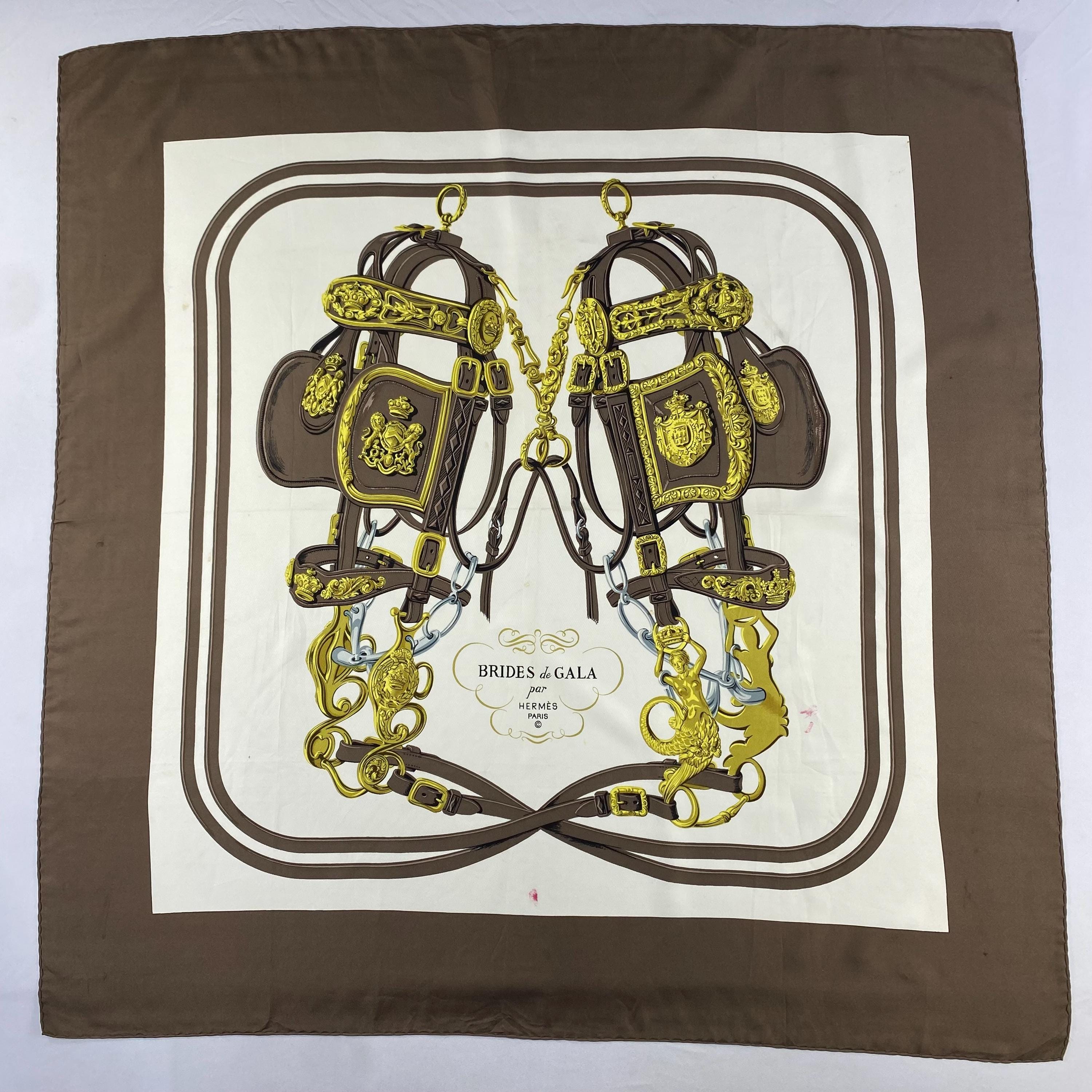 Vintage Hermes Brides De Gala Silk Scarf Vintage Hermes Key Scarf