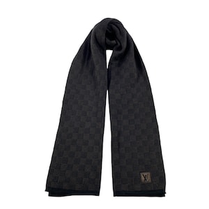 Vintage Louis Vuitton Schal Louis Vuitton Wollschal Louis Vuitton Muffler Louis Vuitton Damier Esctial Petit Wollschal Paris LV Schal