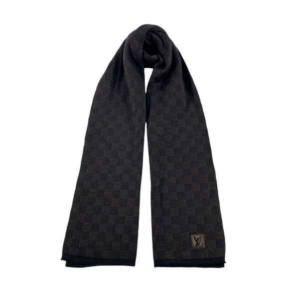 Vintage Louis Vuitton Scarf Louis Vuitton Wool Scarf Louis Vuitton Muffler Louis Vuitton Damier Escential Petit Wool Scarf Paris LV Scarf Etsy UK