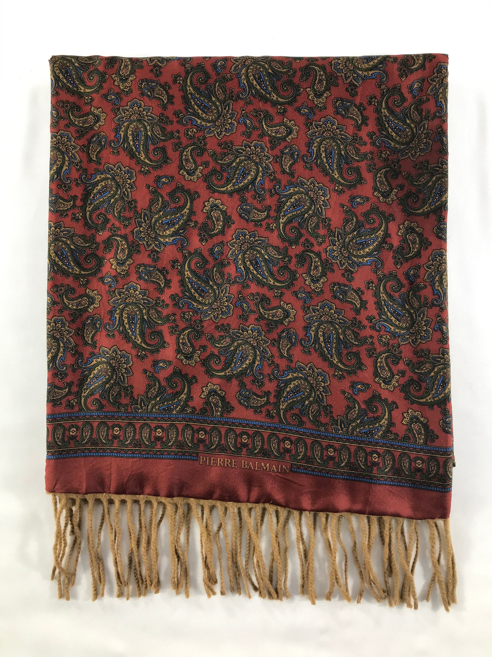 Pierre Balmain Scarf Muffler Neckwear Multicolor scarf Luxury | Etsy