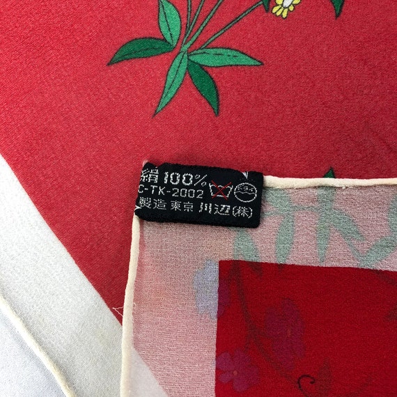 Vintage Hanae Mori Silk Scarf, Hanae Mori Silk St… - image 5