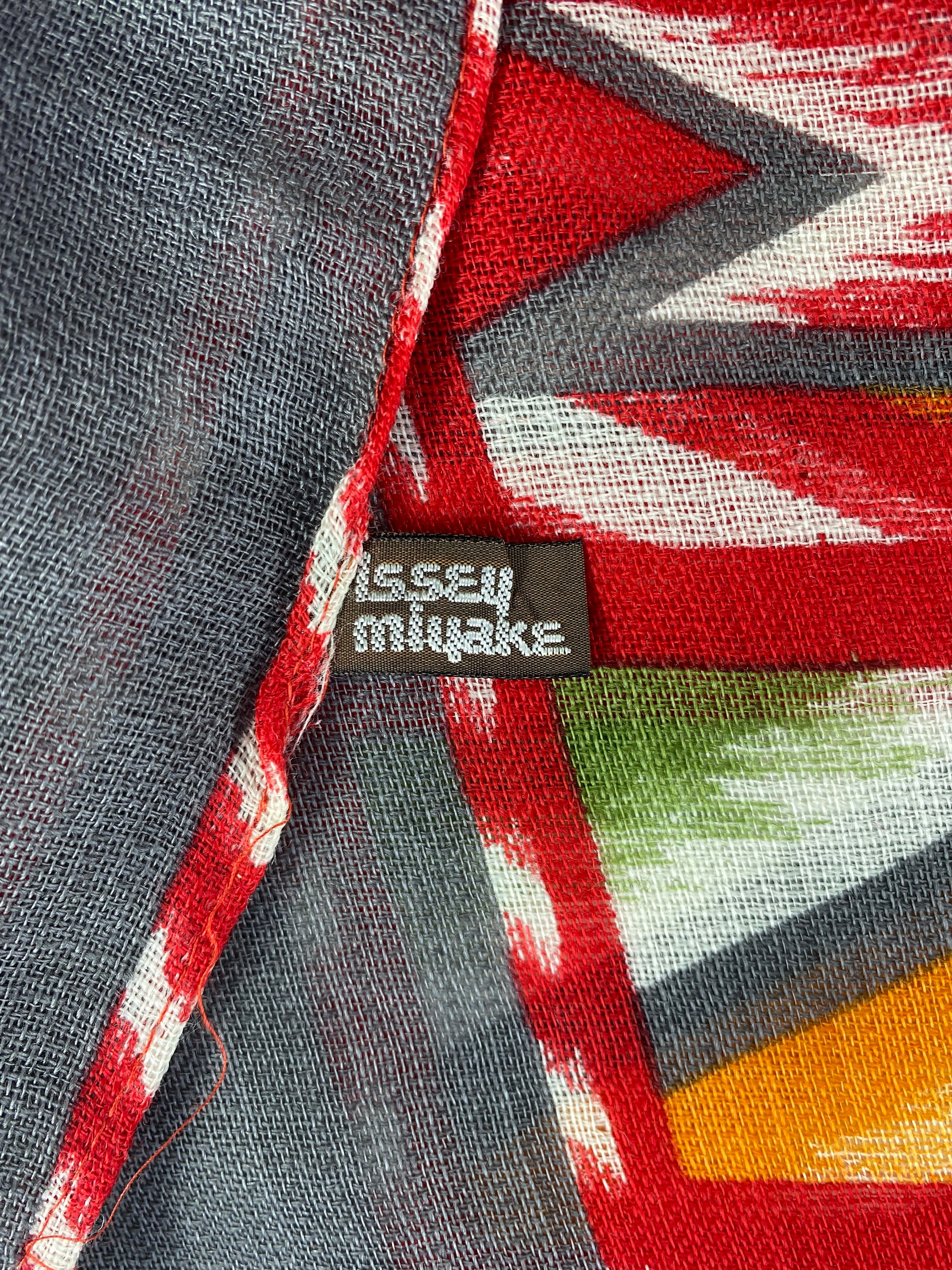 イッセイミヤケ ISSEY MIYAKE スカーフ 絹 初期 ヴィンテージ ISSEY