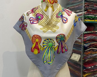 ヴィンテージ エルメス Les Rubans du Cheval シルク スカーフ