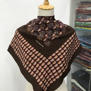 Vintage Hanae Mori Silk Scarf, Hanae Mori Silk Stole, Vintage Hanae Mori Silk Muffler, Vintage Hanae Mori Silk Neck Scarf,Hanae Mori Shawl