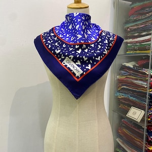 Vintage Givenchy Silk Scarf Givenchy Neck Scarf Givenchy Silk Muffler Givenchy Big Logo Givenchy Neck Warmer Givenchy Silk Shawl