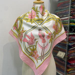 Vintage Hermes Caraibes Silk Scarf Hermes Silk Scarf Vintage Hermes Foulards Hermes Square Scarf Vintage Hermes Silk Shawl