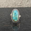 Kingman Turquoise Ring* Oval Gemstone Ring* Bohemian Ring* Stylish Ring* Handmade Turquoise Jewelry* Ring For Women* New Year Gift Present. product logo