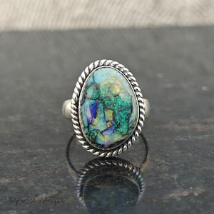 Monarch Opal Ring, Sterling Silver Ring, Multi Colored Monarch Opal Jewelry Ring, Statement Ring, Trending Stone Ring, Promise Ring, Gifts