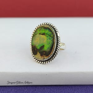 Monarch Opal Ring | 925 Sterling Silver Ring | Multi Color Monarch Opal Ring | Handmade Ring | Silver Ring | Promise Ring | Women Gift