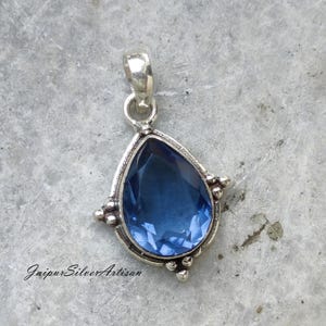 Tanzanite Pendant Jewelry ! 925 Sterling Silver Pendant ! Tanzanite Necklace ! Pear Shape Designer Necklace For Women On Anniversary