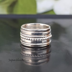Beautiful Silver Spinner Ring, Women Ring, Anxiety Ring, 925 Sterling Silver Jewelry, Silver Meditation Ring, Silver Ring For Perfect Gift