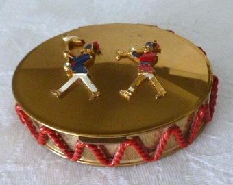 Rare Volupte Drum Marching Band Powder Compact