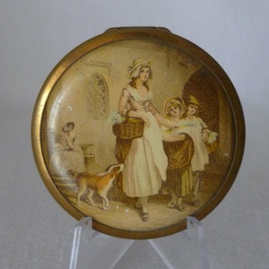 Vintage Yardley Powder Compact with Lavender Seller Picture