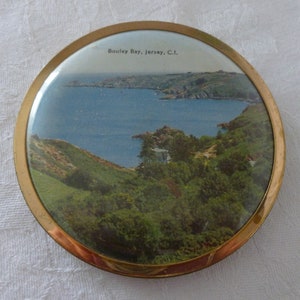 Vintage Compact Souvenir of Bouley Bay Jersey Channel Islands