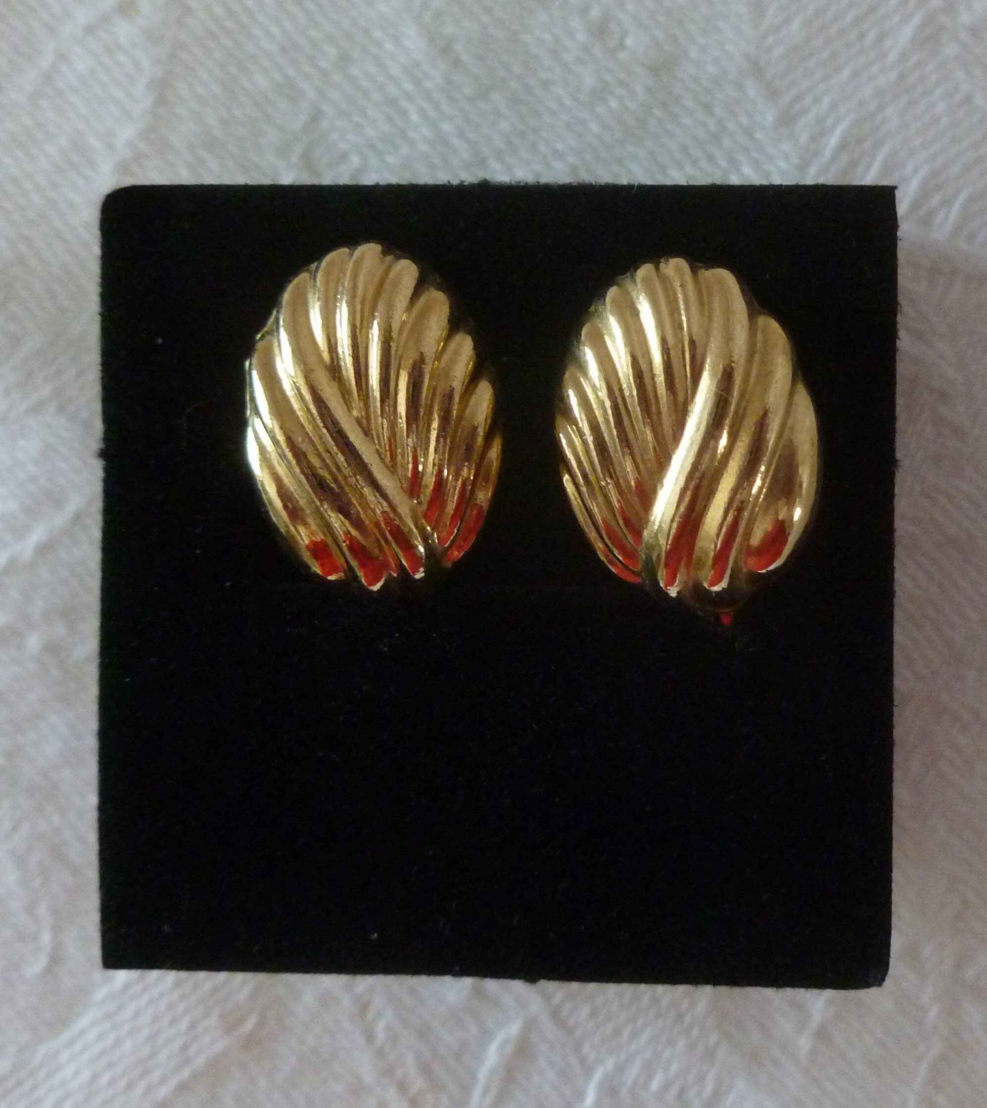 ◆VINTAGE HOLLYWOOD◆ Color Clip Earrings VH239OEA006B Vintage Goldtone Clip-on Earrings - Etsy