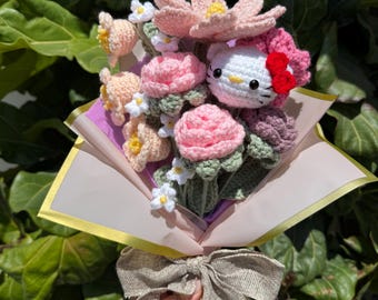 Crochet Flower Bouquet- CUSTOMIZEABLE!!!!