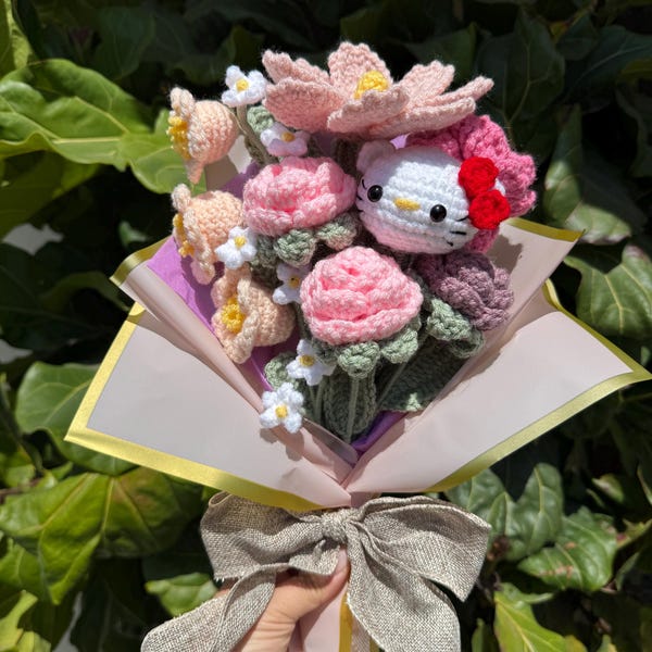 Crochet Flower Bouquet- CUSTOMIZEABLE!!!!