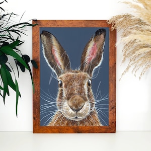 Hare Print | Wildlife Painting | Animal Artwork
