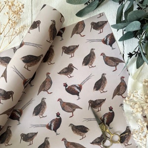 Game Birds Wrapping Paper
