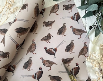Game Birds Wrapping Paper