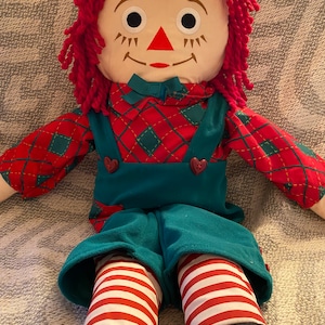 Vintage! Christmas Raggedy Andy Doll!!