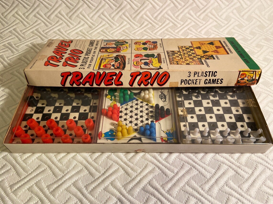 Dominoes Games Mini Travel Gamesvintage Collectible Set Etsy