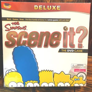 Vintage Sealed! Simpson Scene It Trivia~Board Game! 2009!