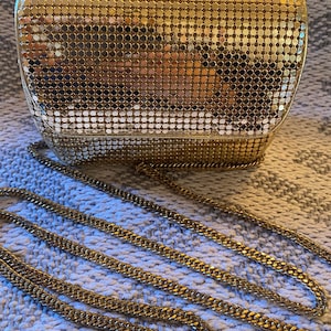 Whiting Davis! Gold Mesh Vintage Evening Purse~Gold and Gorgeous!